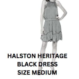 Halston Heritage, black dress, size medium